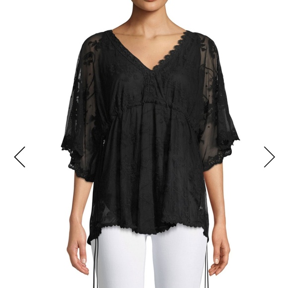 Tops - Nwt Johnny Was black Lace Blouse size S